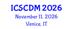 International Conference on Soft Computing and Data Mining (ICSCDM) November 11, 2026 - Venice, Italy