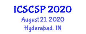 International Conference on Soft Computing and Signal Processing (ICSCSP) August 21, 2020 - Hyderabad, India
