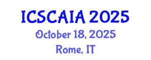 International Conference on Soft Computing, Artificial Intelligence and Applications (ICSCAIA) October 18, 2025 - Rome, Italy