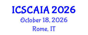 International Conference on Soft Computing, Artificial Intelligence and Applications (ICSCAIA) October 18, 2026 - Rome, Italy