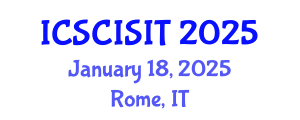 International Conference on Soft Computing, Intelligent Systems and Information Technology (ICSCISIT) January 18, 2025 - Rome, Italy