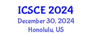 International Conference on Software and Computer Engineering (ICSCE) December 30, 2024 - Honolulu, United States