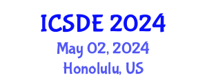 International Conference on Software and Data Engineering (ICSDE) May 02, 2024 - Honolulu, United States