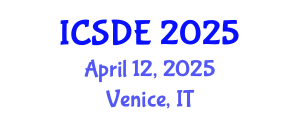 International Conference on Software and Data Engineering (ICSDE) April 12, 2025 - Venice, Italy
