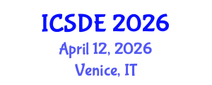 International Conference on Software and Data Engineering (ICSDE) April 12, 2026 - Venice, Italy