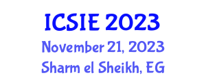 International Conference on Software and Information Engineering (ICSIE) November 21, 2023 - Sharm el Sheikh, Egypt International Conference on Software and Information Engineering (ICSIE) November 21, 2023 - Sharm el Sheikh, Egypt
