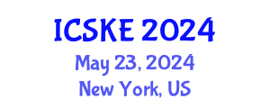 International Conference on Software and Knowledge Engineering (ICSKE) May 23, 2024 - New York, United States