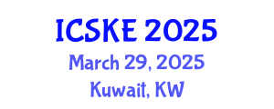 International Conference on Software and Knowledge Engineering (ICSKE) March 29, 2025 - Kuwait, Kuwait