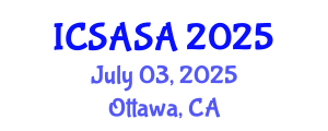 International Conference on Software Architecture and Software Aspects (ICSASA) July 03, 2025 - Ottawa, Canada International Conference on Software Architecture and Software Aspects (ICSASA) July 03, 2025 - Ottawa, Canada