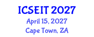 International Conference on Software Engineering and Information Technology (ICSEIT) April 15, 2027 - Cape Town, South Africa International Conference on Software Engineering and Information Technology (ICSEIT) April 15, 2027 - Cape Town, South Africa