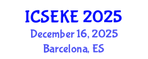 International Conference on Software Engineering and Knowledge Engineering (ICSEKE) December 16, 2025 - Barcelona, Spain