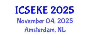 International Conference on Software Engineering and Knowledge Engineering (ICSEKE) November 04, 2025 - Amsterdam, Netherlands