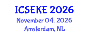 International Conference on Software Engineering and Knowledge Engineering (ICSEKE) November 04, 2026 - Amsterdam, Netherlands