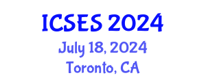 International Conference on Software Engineering and Systems (ICSES) July 18, 2024 - Toronto, Canada