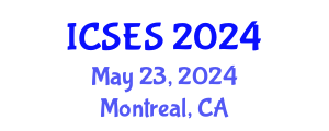 International Conference on Software Engineering and Systems (ICSES) May 23, 2024 - Montreal, Canada