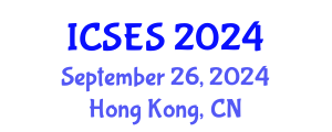 International Conference on Software Engineering and Systems (ICSES) September 26, 2024 - Hong Kong, China