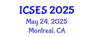 International Conference on Software Engineering and Systems (ICSES) May 24, 2025 - Montreal, Canada