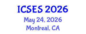 International Conference on Software Engineering and Systems (ICSES) May 24, 2026 - Montreal, Canada