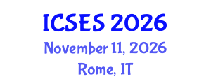 International Conference on Software Engineering and Systems (ICSES) November 11, 2026 - Rome, Italy