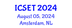 International Conference on Software Engineering and Technology (ICSET) August 05, 2024 - Amsterdam, Netherlands