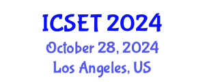 International Conference on Software Engineering and Technology (ICSET) October 28, 2024 - Los Angeles, United States