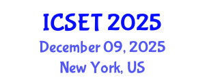 International Conference on Software Engineering and Technology (ICSET) December 09, 2025 - New York, United States