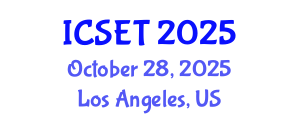 International Conference on Software Engineering and Technology (ICSET) October 28, 2025 - Los Angeles, United States
