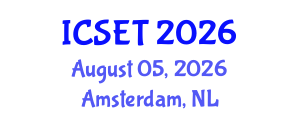 International Conference on Software Engineering and Technology (ICSET) August 05, 2026 - Amsterdam, Netherlands