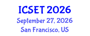 International Conference on Software Engineering and Technology (ICSET) September 27, 2026 - San Francisco, United States