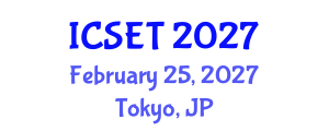 International Conference on Software Engineering and Technology (ICSET) February 25, 2027 - Tokyo, Japan International Conference on Software Engineering and Technology (ICSET) February 25, 2027 - Tokyo, Japan