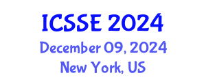 International Conference on Software Science and Engineering (ICSSE) December 09, 2024 - New York, United States