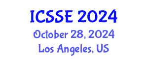 International Conference on Software Science and Engineering (ICSSE) October 28, 2024 - Los Angeles, United States