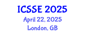 International Conference on Software Science and Engineering (ICSSE) April 22, 2025 - London, United Kingdom