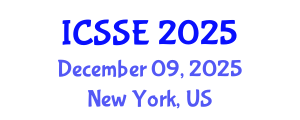 International Conference on Software Science and Engineering (ICSSE) December 09, 2025 - New York, United States