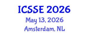 International Conference on Software Science and Engineering (ICSSE) May 13, 2026 - Amsterdam, Netherlands