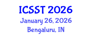 International Conference on Software Science and Technology (ICSST) January 26, 2026 - Bengaluru, India International Conference on Software Science and Technology (ICSST) January 26, 2026 - Bengaluru, India