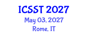 International Conference on Software Science and Technology (ICSST) May 03, 2027 - Rome, Italy International Conference on Software Science and Technology (ICSST) May 03, 2027 - Rome, Italy