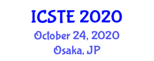 International Conference on Software Technology and Engineering (ICSTE) October 24, 2020 - Osaka, Japan