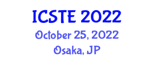 International Conference on Software Technology and Engineering (ICSTE) October 25, 2022 - Osaka, Japan