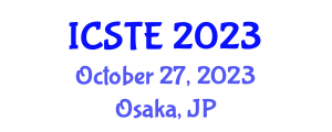 International Conference on Software Technology and Engineering (ICSTE) October 27, 2023 - Osaka, Japan
