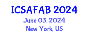 International Conference on Soil, Agriculture, Food and Agricultural Biotechnology (ICSAFAB) June 03, 2024 - New York, United States