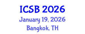 International Conference on Soil Biodiversity (ICSB) January 19, 2026 - Bangkok, Thailand International Conference on Soil Biodiversity (ICSB) January 19, 2026 - Bangkok, Thailand