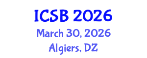 International Conference on Soil Biodiversity (ICSB) March 30, 2026 - Algiers, Algeria International Conference on Soil Biodiversity (ICSB) March 30, 2026 - Algiers, Algeria