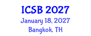 International Conference on Soil Biodiversity (ICSB) January 18, 2027 - Bangkok, Thailand International Conference on Soil Biodiversity (ICSB) January 18, 2027 - Bangkok, Thailand