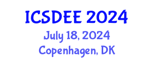 International Conference on Soil Dynamics and Earthquake Engineering (ICSDEE) July 18, 2024 - Copenhagen, Denmark