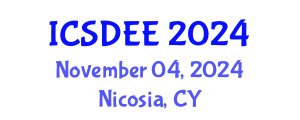 International Conference on Soil Dynamics and Earthquake Engineering (ICSDEE) November 04, 2024 - Nicosia, Cyprus