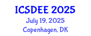 International Conference on Soil Dynamics and Earthquake Engineering (ICSDEE) July 19, 2025 - Copenhagen, Denmark