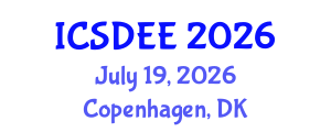 International Conference on Soil Dynamics and Earthquake Engineering (ICSDEE) July 19, 2026 - Copenhagen, Denmark