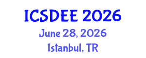 International Conference on Soil Dynamics and Earthquake Engineering (ICSDEE) June 28, 2026 - Istanbul, Turkey