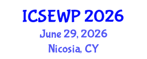 International Conference on Soil Erosion and Water Pollution (ICSEWP) June 29, 2026 - Nicosia, Cyprus